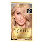 L’Oréal Paris Superior Preference 9 weeks of Luminous Fade-Defying Permanent Hair Dye, 9 Light Blonde, 100% Grey Coverage, 1 Hair Dye Kit (Packaging May Vary)