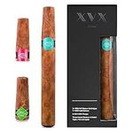 XVX Cigar - Electronic Cigarettes - Rechargeable e Cigar - Includes Cartridges - Cigar - 900 Puffs Per Cartridge - USB Charger & Flavour Changing - E Cigarette Shisha (Apple-Mint-Cigar)