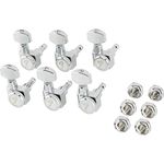 Fender Locking Machine Heads for Stratocaster and Telecaster Guitars, Tuners with Short Shaft, Chrome