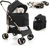 COSTWAY 3 in 1 Pet Stroller, Foldin