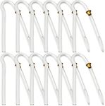 Hearing Aid Tubes - Size #13 Preformed BTE Earmold Tubing - (Pack of 12) 3.5 x 2mm with Gold Tube Lock Replacement Tube - Flexible Medium Wall Tubes Compatible with Most Hearing Aid Brands