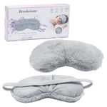Brookstone Eye Mask for Hot & Cold Therapy - Sleeping Mask for Stye Eye Treatment Compression - Lavender Infused Sleep Mask for Men & Women - Weighted Eye Mask for Sleeping, (Glacier Gray)
