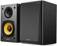 Edifier New R1000T4 preta Ultra-Stylish Active Bookshelf Speaker System - UNCOMPROMISING Sound Quality for Home Entertainment Theatre, MDF Wooden Enclosure, 4inch BASS Driver Speakers (Black)