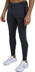 TCA Men's Rapid Quickdry Tapered Tech Training Track Pants with Zip Pockets - Charcoal, Large