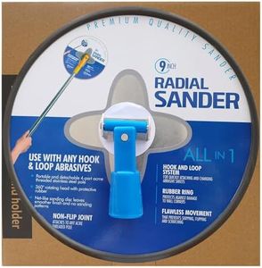 Tonmp 9 Inch Radial Hand Sander, 9" Hook and loop Hand Drywall Sander for Wall Cleaning and Polishing