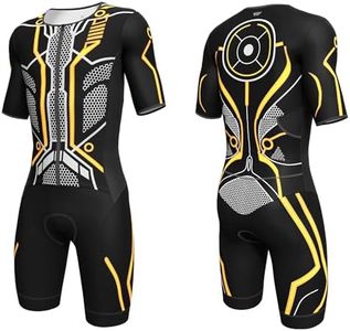 Lo.gas Logas MensTriathlon Suit Trisuit Race Skinsuit Cycling Speed Suit Swimskin Bike Swim Run color-blocking