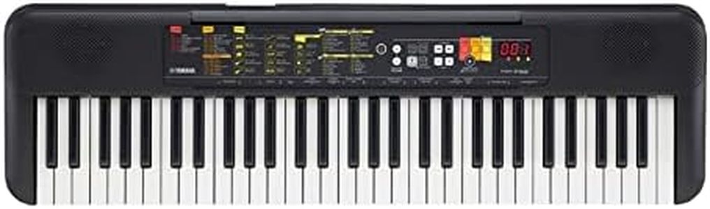 Yamaha PSR-F52 Digital Keyboard,Compact digital keyboard for beginners with 61 keys, 144 instrument voices and 158 accompaniment styles,black,920 mm × 266 mm × 73 mm