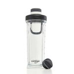 Contigo Fit Shake & Go 2.0 Protein Shaker Bottle with Leak-Proof Screw Lid, Gym Water Bottle with Whisk and Carry Handle, Dishwasher Safe Mixer Bottle, Salt, 28 oz (828 mL)