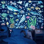 Glow in The Dark Ocean Fish Wall St