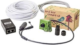 Green Feathers Wildlife HD 1080p IP PoE Bird Box Camera with Night Vision Kit, Mobile, PC and Tablet Access, Includes 20m Network Cable and Power Supply
