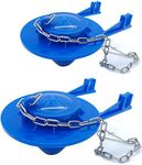 Toilet Flapper Replacement kit 2 Inch Universal for American Standard Toilet Tank Flapper Stopper Flap Rubber Plug for Kohler, Gerber Toilet with 2'' Flush Valve, Easy to Install Stainless Chain