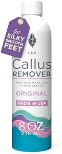 Lee Beauty Professional Callus Remover for Feet - 8 Oz, Original, Powerful Formulation - Extra Strength Gel, Home Pedicure Foot Spa Results - Cracked & Dead Dry Skin Supplies