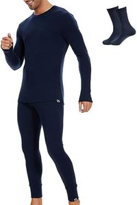 MERINNOVATION Merino Wool Base Layer Set for Men 100% Merino Wool Thermal Underwear Long Sleeve and Bottom