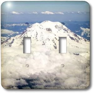 3dRose LLC lsp_45571_2 Mount Ranier As Few from A Jet Place As It Nears Seattle National Park, Washington Double Toggle Switch