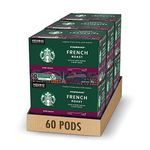 Starbucks French Roast, Dark Roast Coffee, Single Serve Keurig K-cup Pods, 6 Boxes, 60 Capsules