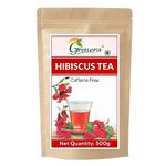 Grenera Hibiscus Flower Infusion 500 grams, Made with Organically Grown Hibiscus Petals, Premium Hibiscus Tea for Sugar and High Blood Pressure Control, Hair Growth, Caffeine Free