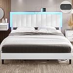 DICTAC King Size Bed Frame with Led