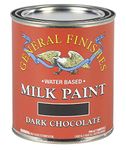 General Finishes Water Based Milk Paint, 1 Quart, Dark Chocolate