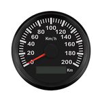 ELING KM GPS Speedometer Odometer 200KM/H for Auto Marine Truck with Backlight 85mm 12V/24V