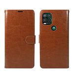 ZASE Moto G Stylus 5G Wallet Phone Case Professional Pouch Slim Flip Folio PU Leather Magnetic Closure w/Kickstand Card Slot Strap Compatible with Motorola G Stylus 5G (Luxury Brown)