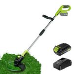 STEELITE 21V Cordless String Trimmer, Battery Powered Weed Wacker with 2.0Ah Battery and Charger, Electric Weed Eater for Trimming and Edging, Lightweight Grass Trimmer