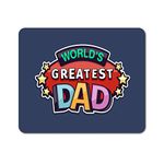 World's Greatest Dad Mouse Mat Pad - Father's Day Daddy Fun Gift Computer #8694