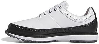 adidas Men's Mc80 Spikeless Golf Shoes, Ftwr White/Core Black/Bright Red, 12