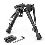 Xaegistac Carbon Fiber 6"- 9" Rifle Bipod with Adapter Picatinny, Mlok, Keymod - Carbon Bipod for Hunting&Shooting (Carbon Fiber Bipod with Picatinny Adapter)