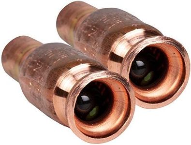 1/2'' Multi-Purpose Check Valve by Original Safety Siphon Lead Free Pure Copper - Pack of 2 - Glass Ball and Stainless Steel Spring 3.5 Gallon a Minute Flow Rate Made in USA