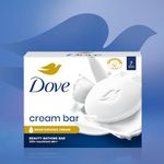 Dove Cream Beauty Bathing Bar (Pack of 7) 125g each For 24 Hour Nourished Skin with ¼ Moisturising Cream and Nutrient Serum