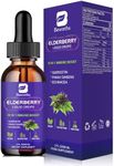 B BEWORTHS Elderberry Syrup | Black Elderberry Liquid Drop Zinc Quercetin Supplements for Immune Support | Sambucus Elderberry with Zinc and Vitamin C, D3 | Vegan | Non-GMO | Gluten Free