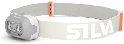 Silva Head Torch Battery Powered - Rechargeable USB-C - Seek 450-70 Grams - 450 Lumen Head Lamp - 3 Brightness Levels - White and Red LEDs - Battery Indicator - for Outdoor, Running & Everyday Use