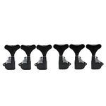 Musiclily 3x3 Sealed Bass Tuners Tuning Pegs Keys Machine Heads Set, Black