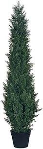 HAIHONG 4ft Artificial Cedar Topiary Trees - Fake Boxwood Topiary Cypress Trees Potted Plants, Artificial Plants Shrubs for Home Indoor Outdoor Garden Porch Decor