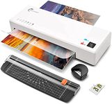 Laminator, Laminator Machine with Hot and Cold Settings and 40 Pouches, 4 in 1 A4 laminator with Paper Trimmer and Corner Rounder, 9 Inches Personal Laminator for Home School Office