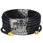 YILIANDUO 7M Ultra Low-Loss Coaxial Extension Cable (50 Ohm) SMA Male to SMA Female Connector, Pure Copper Coax Cable RG58/U 128 Wire Braid for 3G/4G/5G/LTE/ADS-B/Ham/GPS/WiFi/RF Radio Antenna