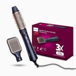 Philips 2-in-1 Airstyler | 3X Volume & 50% Less Hair Breakage | Volumizer + Blow Dryer Brush + Hot Air Brush | 2 attachments for Straight, Wavy, Curly Looks | Argan Oil Infused plates & 4X more Ionic Care for Shinier, Frizz Free Hair | 3 Heat Settings with Cool Shot | BHA531/10