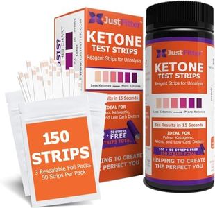 Ketone Keto Urine Test Strips. Now 150 Strips in 3 Resealable Foil Packs. Look & Feel Fabulous on a Low Carb Ketogenic or HCG Diet. Accurately Measure Your Ketosis Levels.