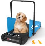 Garvee Foldable Dog Treadmill w/Remote & Pre-Set Programs – 220lb Capacity for Small/Medium Dogs,Pet Exercise Machine Blue