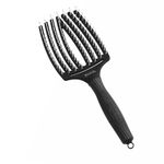 Olivia Garden Fingerbrush - Ionised Nylon Bristles - Large Size - Black