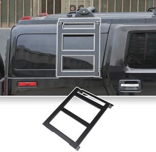Rear Side Window Ladder Compatible with Hummer H2 2003-2009, Roof Rack Ladder Luggage Carriers, Car Body Climbing Ladder Mount Bracket, Aluminum Alloy (H2_Side Window_Right)
