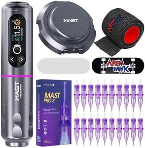 Mast Archer2 kit tatouage cartouche tatouage machine a tatouer Wireless Rotary Pen Brushless Tattoo Motor Gun batterie machine 3.5mm Stroke Length Smart Screen Foot Pedal aiguille tatouage Cartridges
