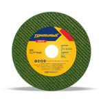 TOMAHAWK® 4-inch Cut Off Wheel – Double Net- for Metal & Stainless Steel- Cutting Pack of 200pcs- Compatible with 4" Angle Grinder -107x1.0x16mm- Green - 6-month warranty