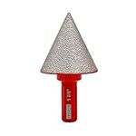 DT-DIATOOL Diamond Beveling Chamfer Bits - Diamond Countersink Drill Bit 1-3/8 Inch with Hex Shank for Enlarging Trimming Shaping Existing Holes of Granite Marble Porcelain Tiles,Size of 2mm to 35mm