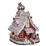 Kurt Adler Lighted Christmas Gingerbread House, 12-Inch