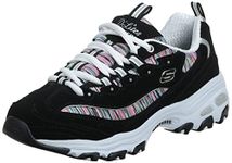 Skechers Women's DLites Interlude Track and Field Shoe, Black Multi BKMT, 6 UK