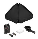 Fotodiox Foldable Softbox 1x Flash Kit with Remote Trigger for Nikon - 24x24 - Black - SBX-Foldable-FlshBrckt-24in-1xNikon