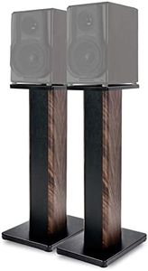 27.5 Inch (70CM) - Pair- Wood Speaker Stands for Home-Cinema HiFi Desktop and Satellite Speakers Monitor Stands, Enhanced Audio Listening Experience for Home Theaters