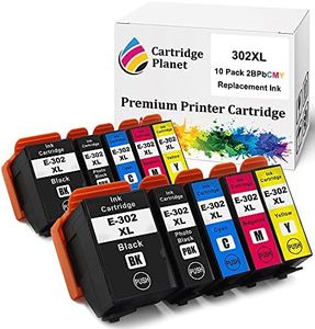 Cartridge Planet 10 Pack (2BK,2PBK,2C,2M,2Y) Compatible Ink for Epson 302XL for Epson Expression Premium XP-6000 Expression Premium XP-6100