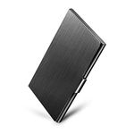 Ocadux Professional Business Card Holder Business Card Case Stainless Steel Card Holder, Keep Business Cards in Immaculate Condition, 3.7 x 2.3 x 0.3 inches, Black